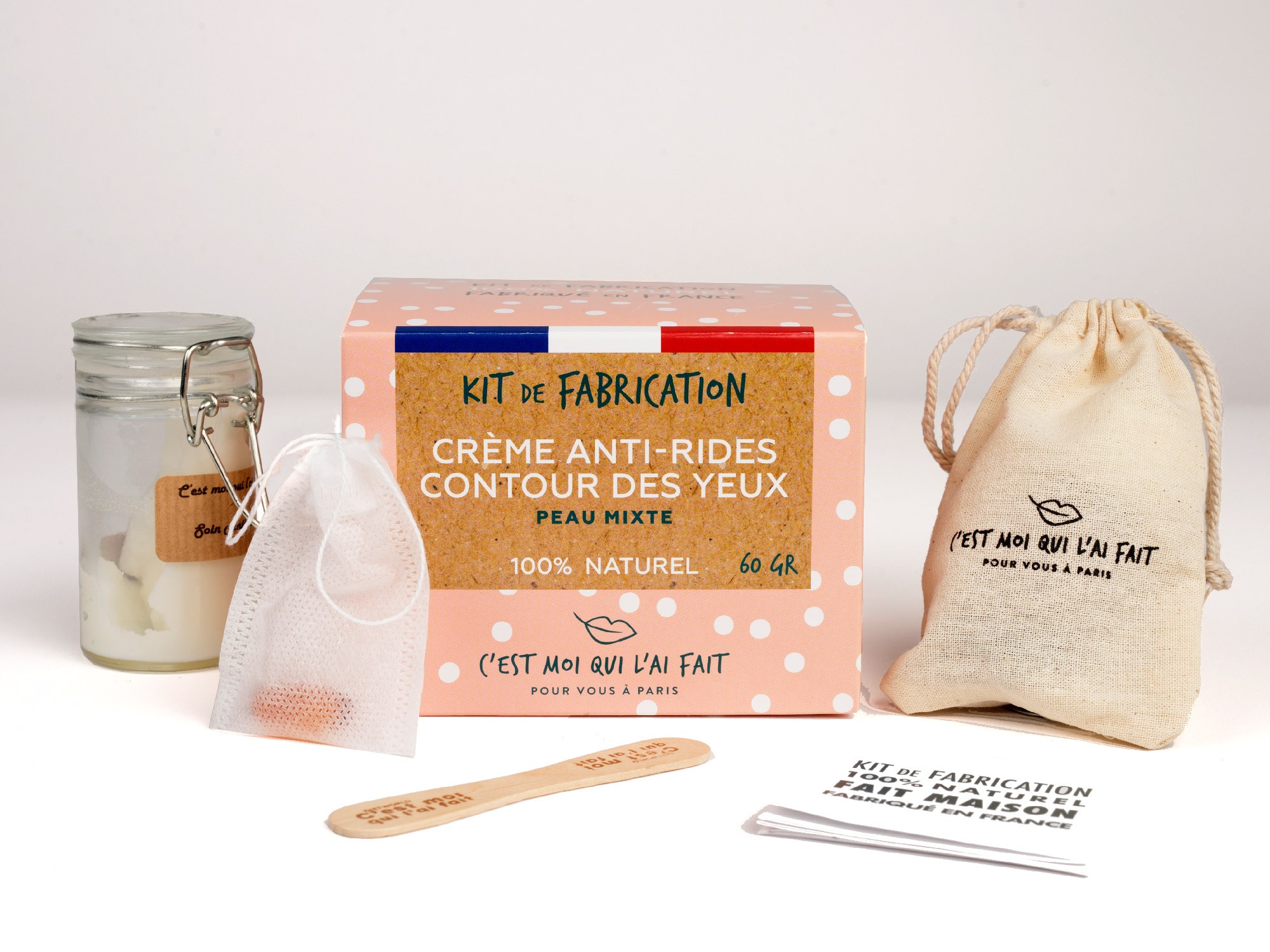 Kit DIY Crème anti-rides contour des yeux